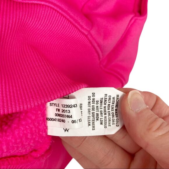 Under Armour Hot Pink Storm Fleece Hoodie Sz XS - Picture 8 of 9